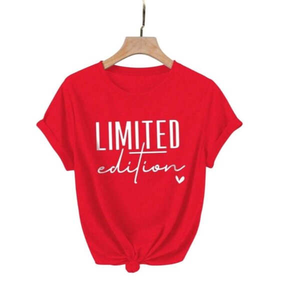 Shein 'Limited Edition' Tee in Red - Size 3X - Picture 1 of 6